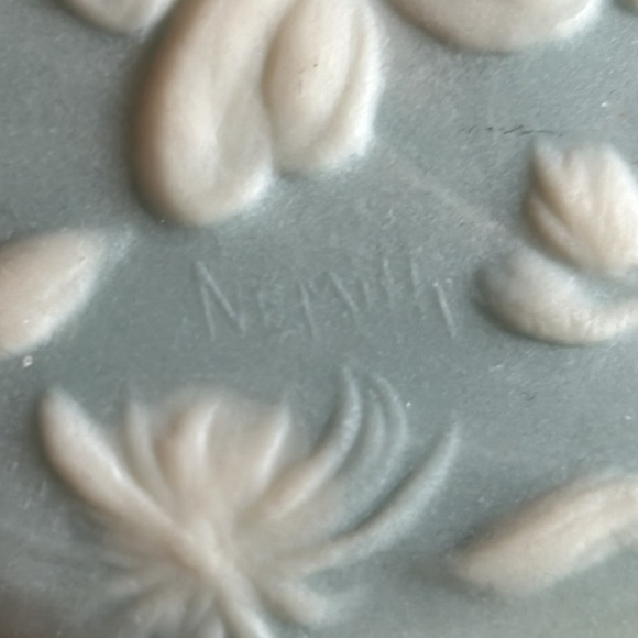 Vintage 70s Robert Nemith Butterfly Incolay Stone Trinket Jewelry Box 1974 Blue - Picture 5 of 5